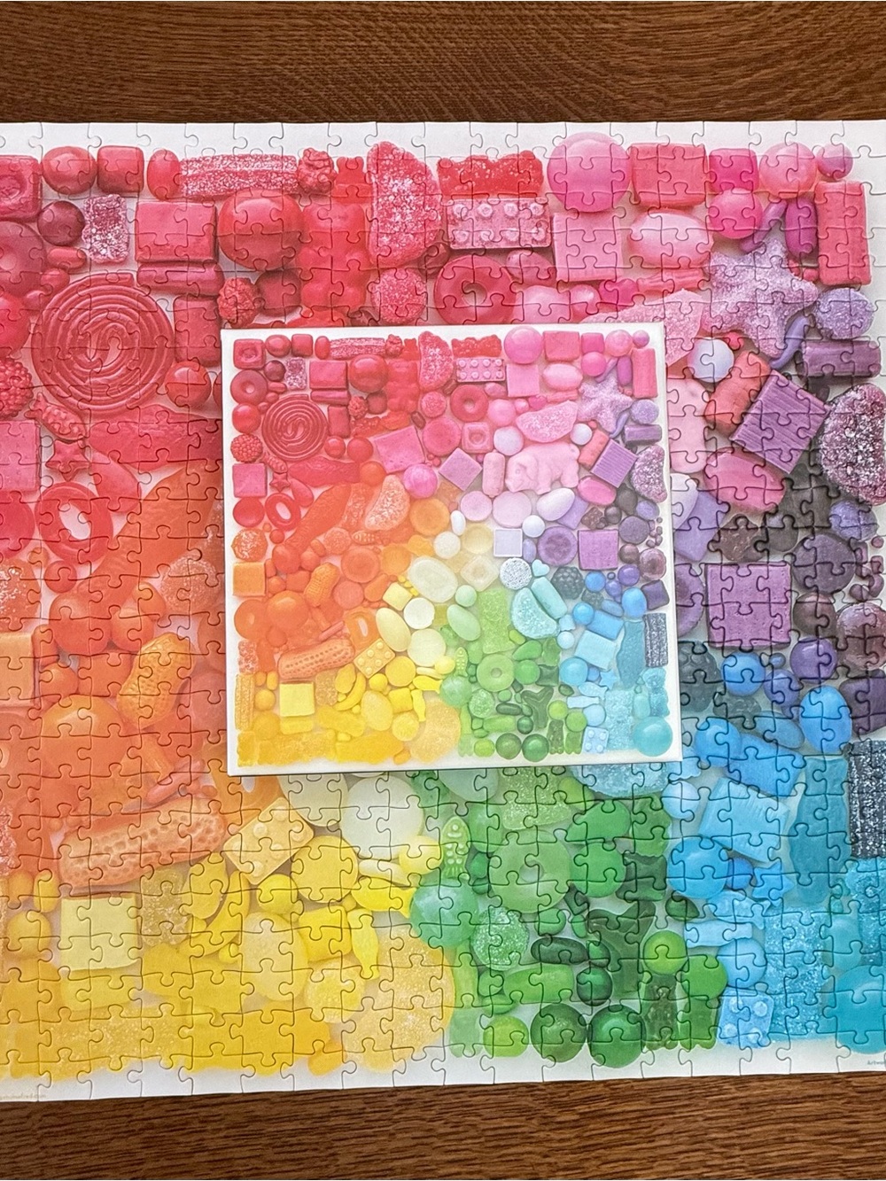 Genuine Fred Sugar Spectrum 500 Piece Puzzle Complete Emily Blincoe